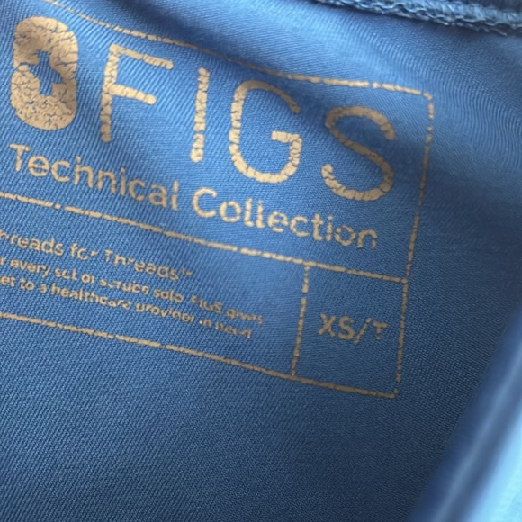 Figs womens scrubs set top S bottoms XS blue technical collection - Picture 7 of 9